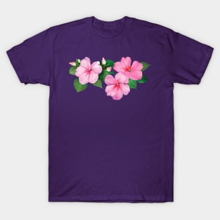 Impatiens - Pink Impatiens with Buds T-Shirt